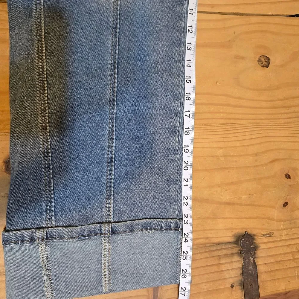 NWT - Refine Los Angeles Cuffed Wide Leg Jeans - Picture 5 of 6